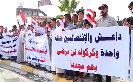 Kirkuk’s Arab, Turkmen residents protest nomination of Kurdish governor