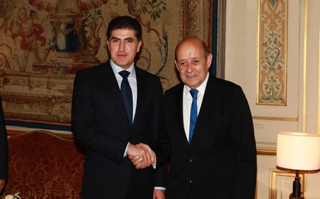 ژان ئیڤ لۆدریان بۆ نێچیرڤان بارزانی: بە متمانەوە لە رۆڵی داهاتووتان دەڕوانم