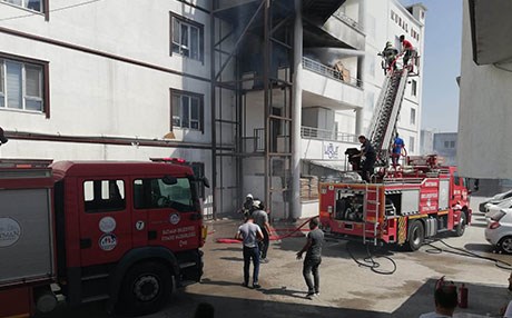 Batman’da tekstil atölyesinde yangın