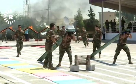 Bi sedan pêşmerge piştî perwerdeya leşkerî ji bo erk amade ne