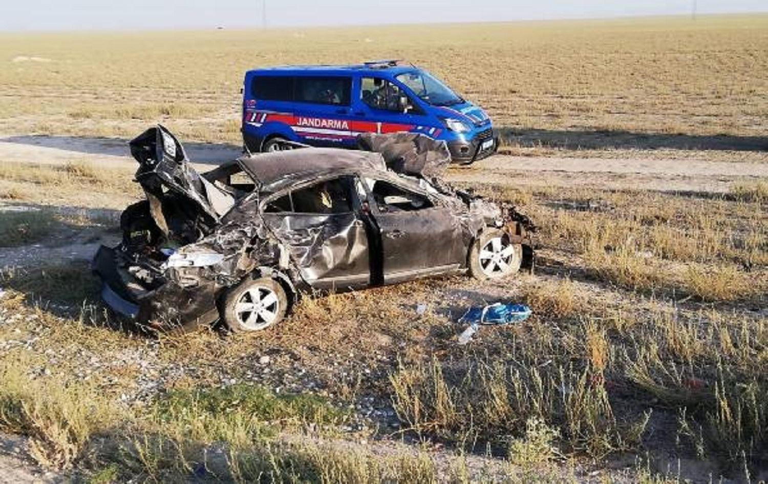 Nişan yolunda kaza: 3'ü çocuk, 7 yaralı