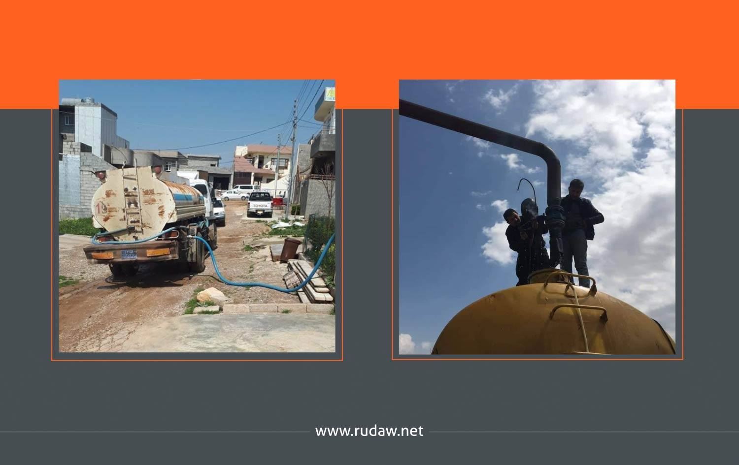 بەشێکی زۆری گەڕەکەکانی سلێمانی تۆڕی ئاویان نییە