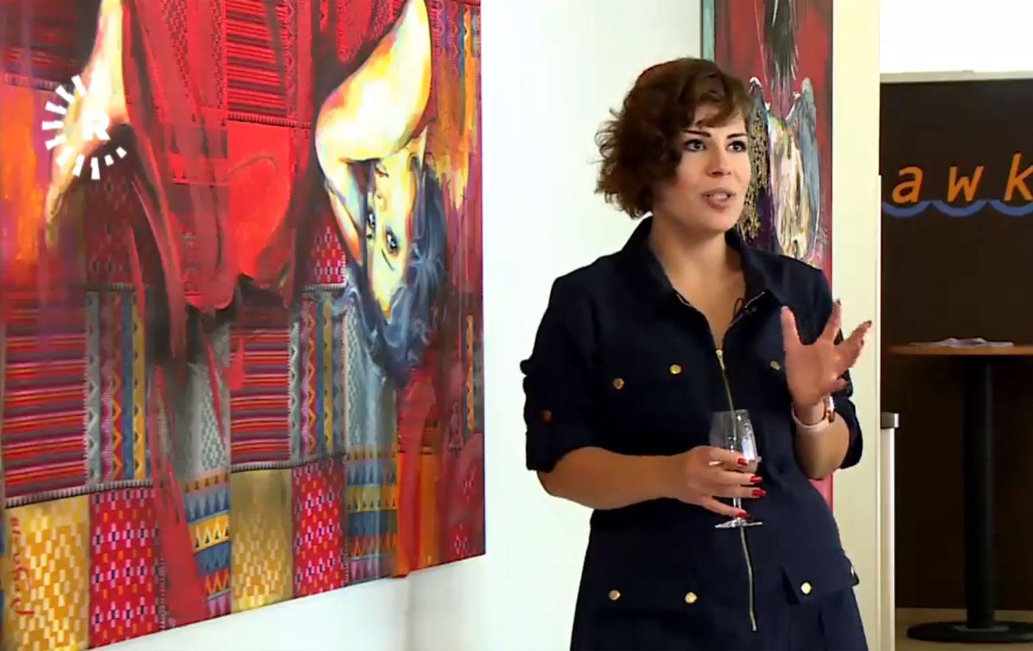 Rojavalı ressam Atti’nin her bir tuvali kendine özgü mesajlar içeriyor