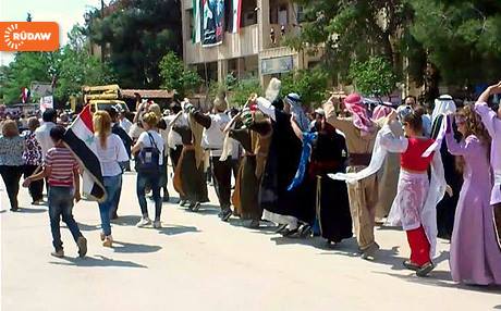 Alîgirên Esed çalakiyek li Qamişlo li dar xistin