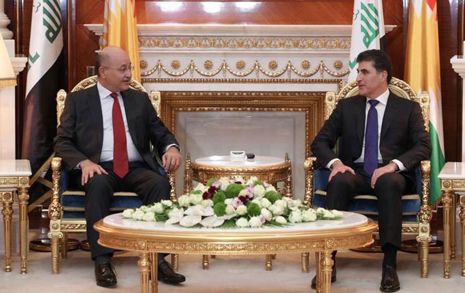 Barzani ve Salih, sorunların çözümü için anayasayı işaret etti