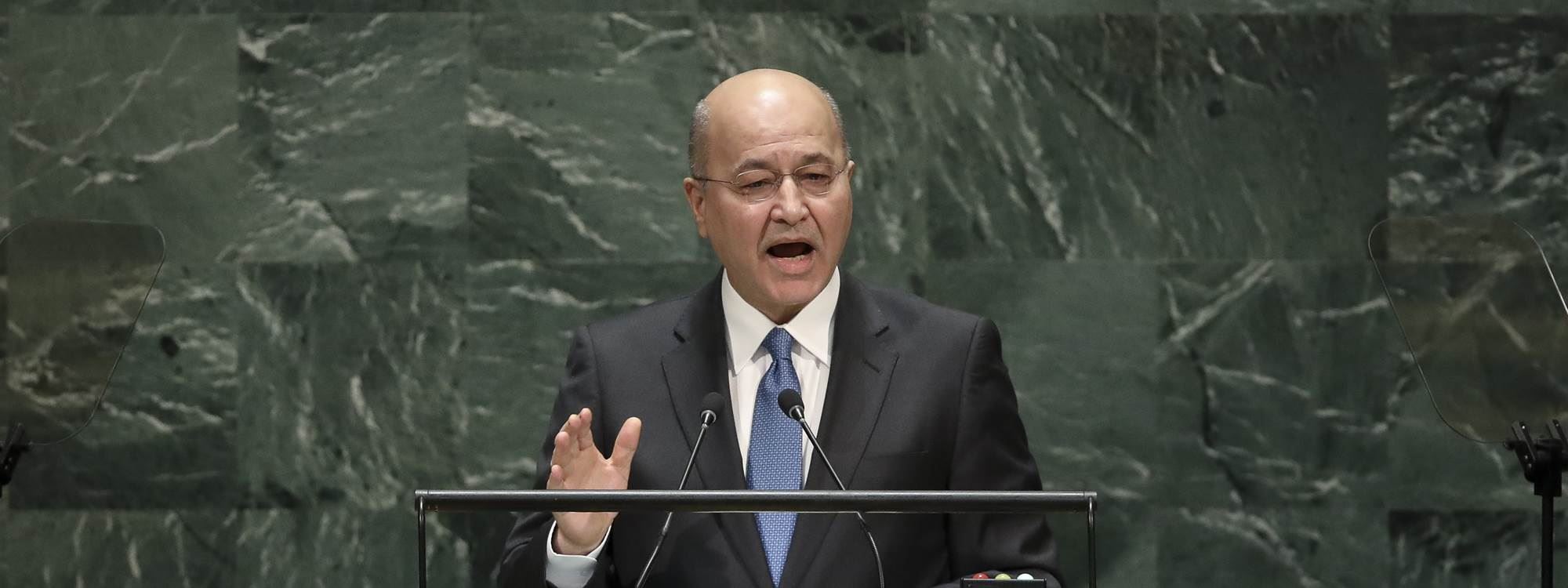 Irak Cumhurbaşkanı, BM Genel Kuruluna Kürtçe hitap etti