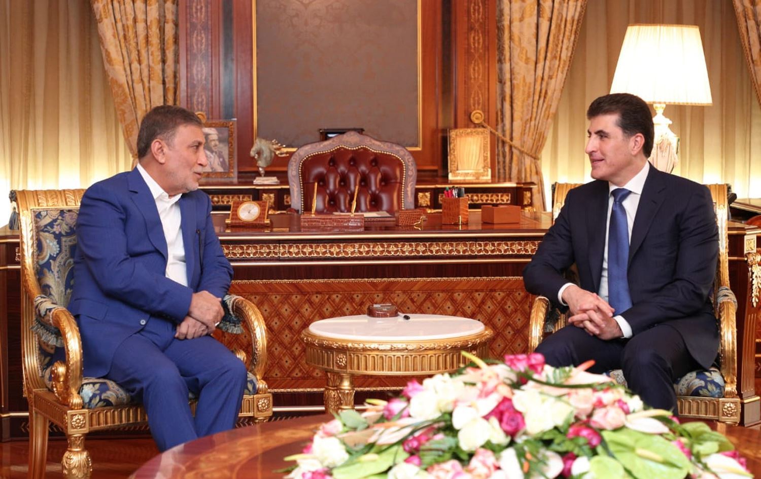 Nêçîrvan Barzanî û Îzet Şabender rewşa emnî ya herêmê gotûbêj kirin