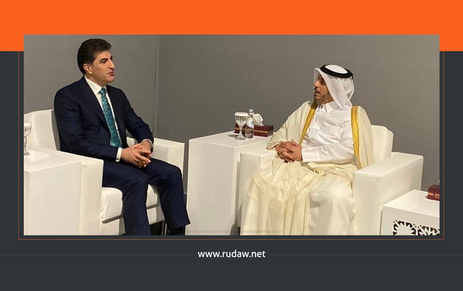 Nêçîrvan Barzanî û Serokwezîrê Qeterê pêşxistina peywendiyan gotûbêj kirin