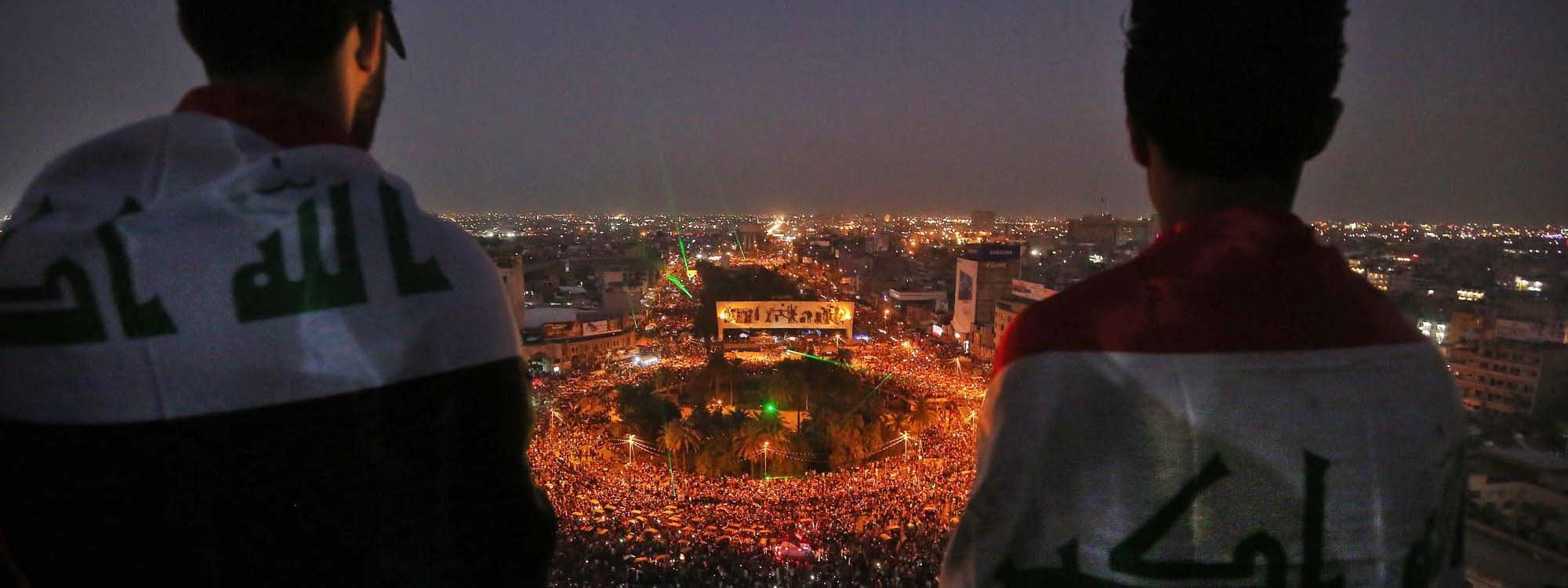 خۆپیشاندان لە عێراق بەردەوامە