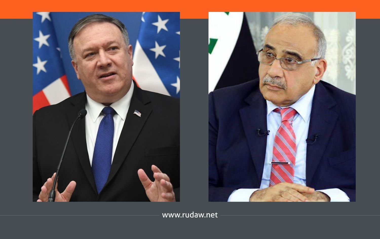 Pompeo bo Ebdulmehdî: Divê bilez daxwazên xwepêşanderan bên pêkanîn