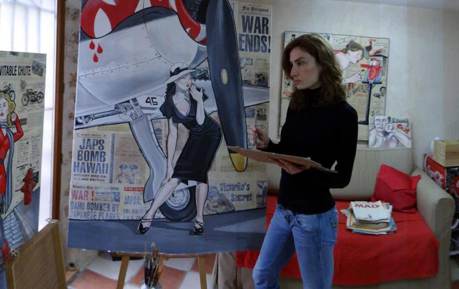 Fransız ressam: Kürt kadın savaşçılarının mücadelesine hayranım