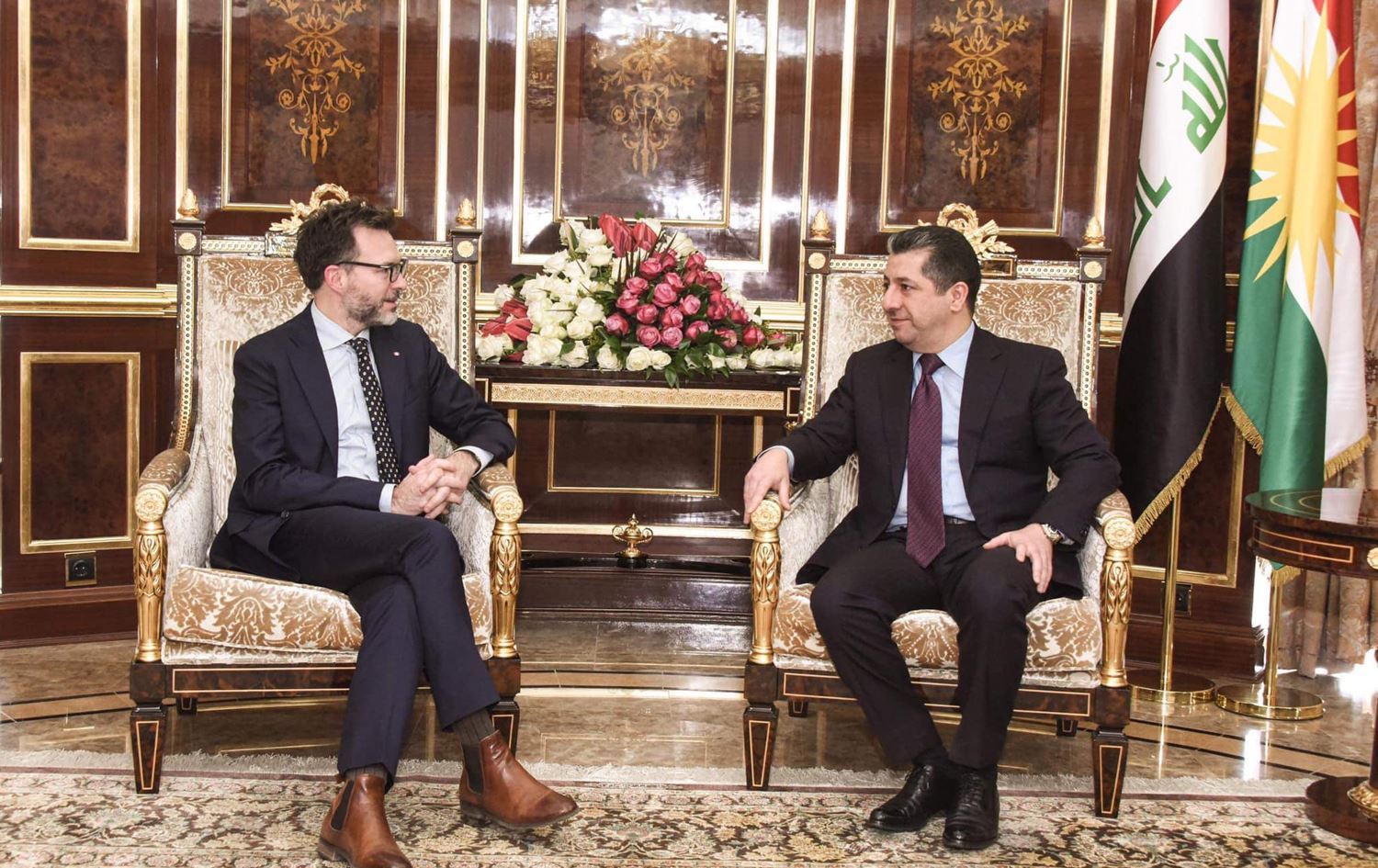 Mesrûr Barzanî pêşwazî li balyozê nû yê Kanadayê li Iraqê kir