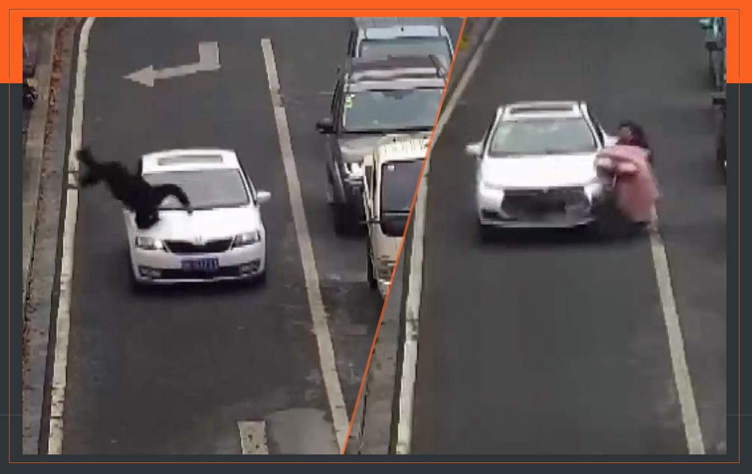 Kadın ve kocasına 10 dakika arayla aynı yerde araba çarptı