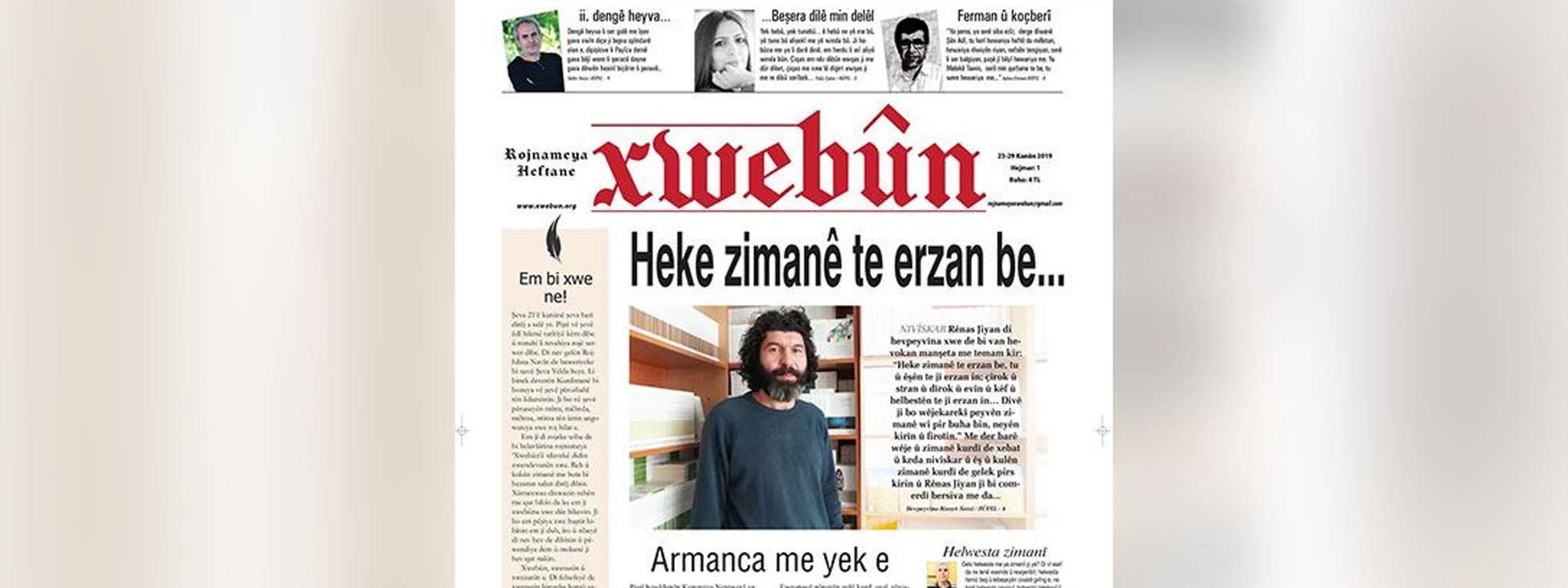 Xwebûn gazetesi Sorani lehçesiyle de yayın yapacak