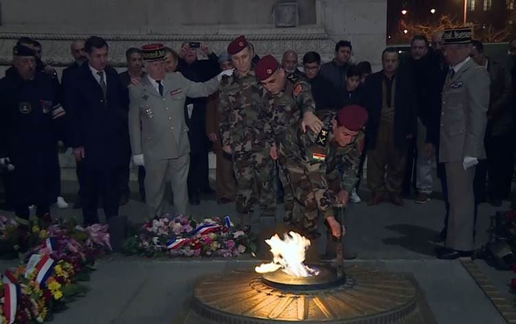 Peşmerge Güçleri Özel Kuvvetleri’den Paris’e ziyaret