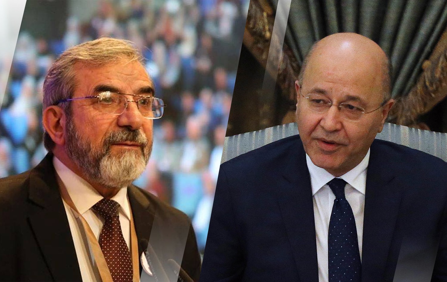  بەرهەم ساڵح بە تەلەفۆن پیرۆزبایی لە سەلاحەددین بەهائەدین دەکات