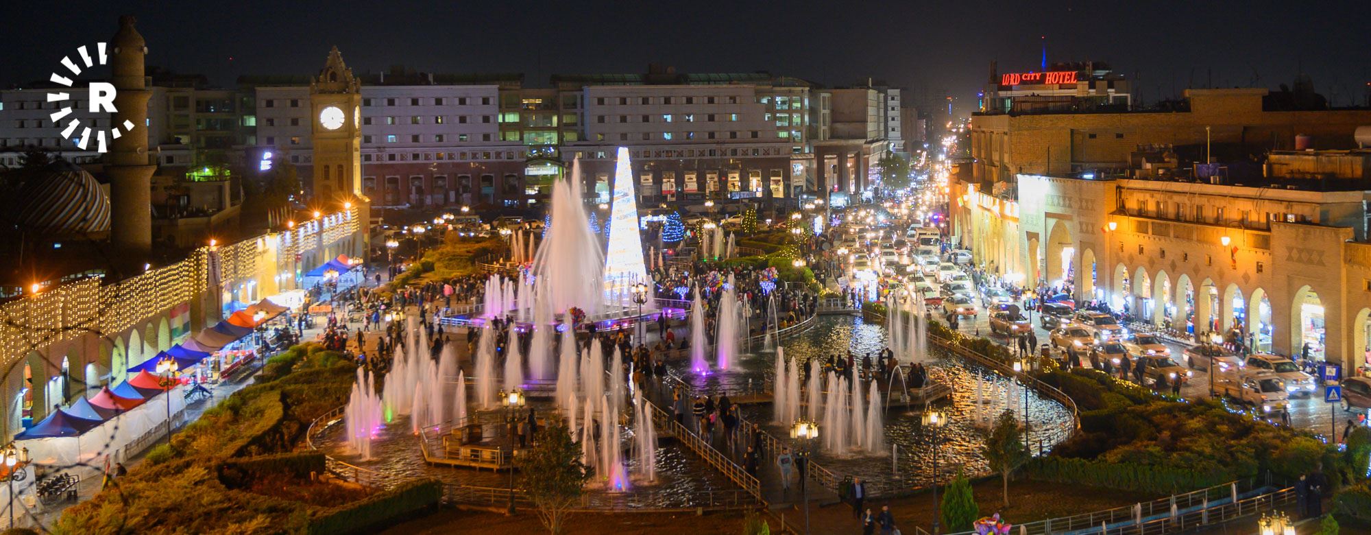 Keleha Hewlêrê bo sersalê hat xemilandin