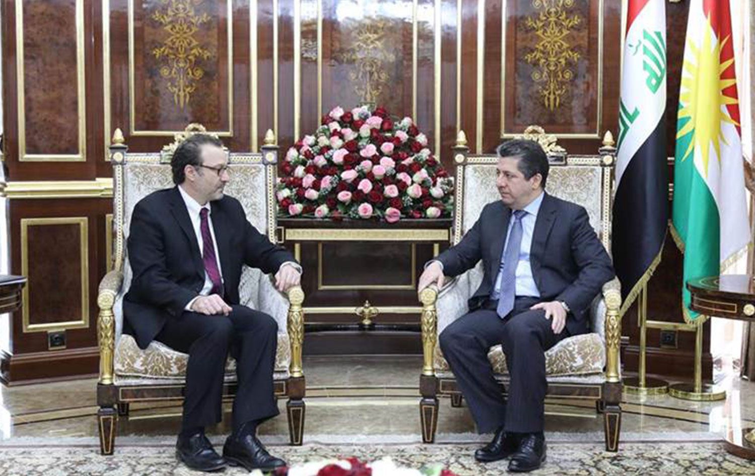 Başbakan Barzani ABD Dışişleri Bakan Yardımcısı ile bir araya geldi