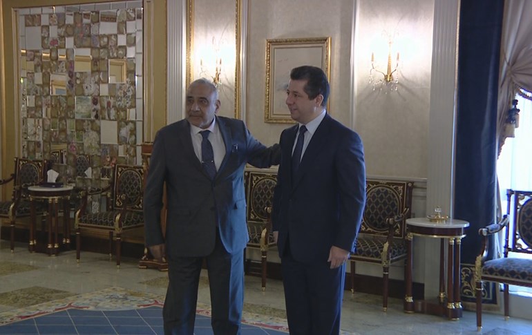 Başbakan Mesrur Barzani ve Irak Başbakanı Abdulmehdi