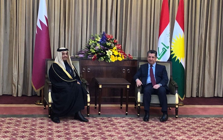 Mesrûr Barzanî û Mihemed bin Ebdulrehman Al Sanî