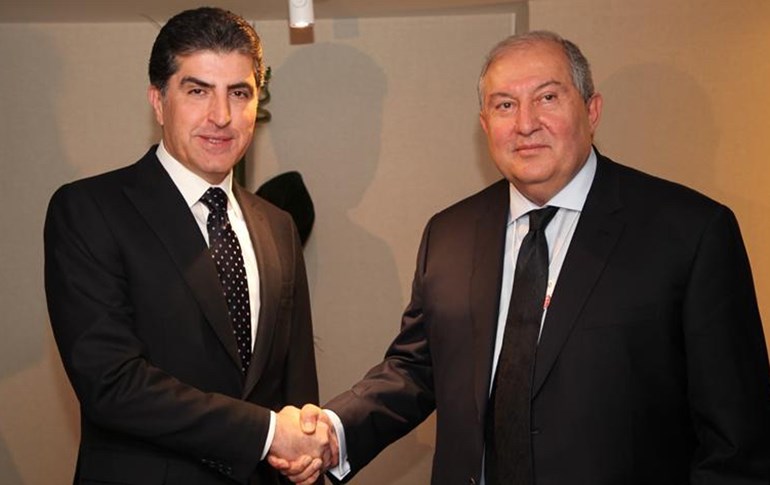 سەرۆکی هەرێمی کوردستان و سەرۆکی ئەرمینیا