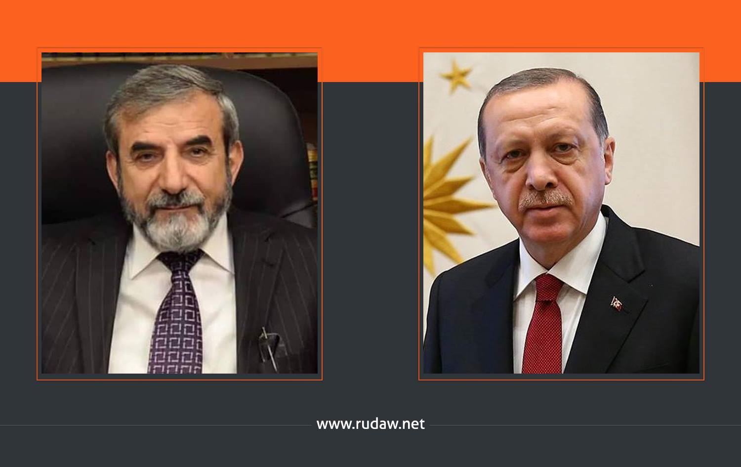 Erdoğan'dan Yekgrtu Genel Sekreteri Selahaddin Bahaddin'e tebrik mesajı