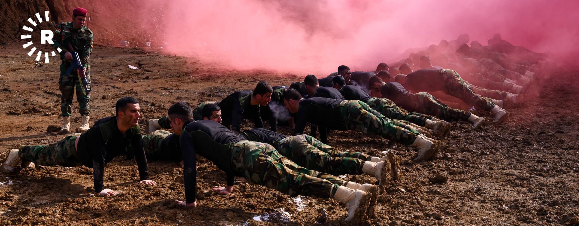 Peşmerge'nin eğitiminden nefes kesen kareler