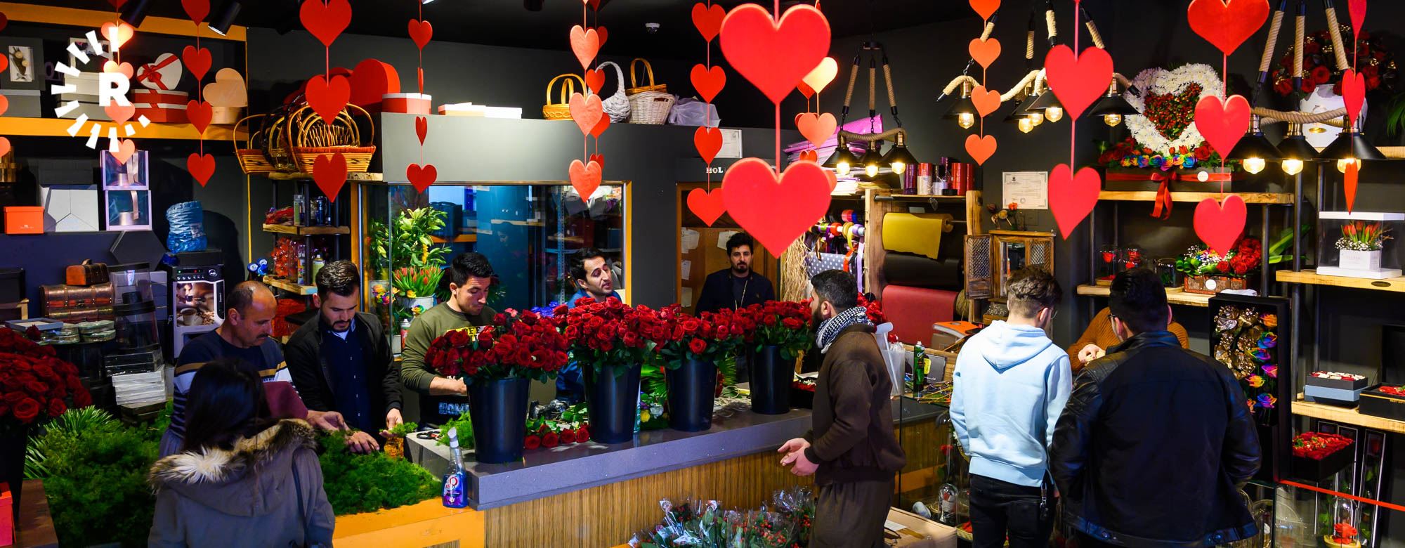 ئامادەکارییەکان بۆ رۆژی ڤالانتاین لە هەولێر