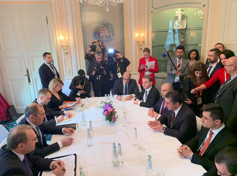 مەسرور بارزانی و سێرگی لاڤرۆڤ کۆبوونەوە 