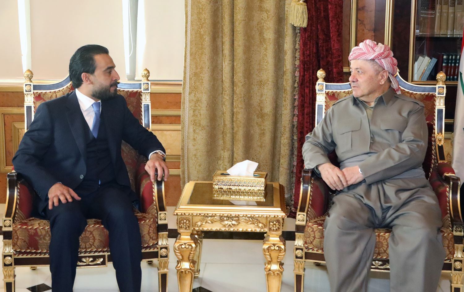 Barzanî û Helbûsî têkildarî hikûmeta nû ya Iraqê li ser 6 xalan li hev kirin