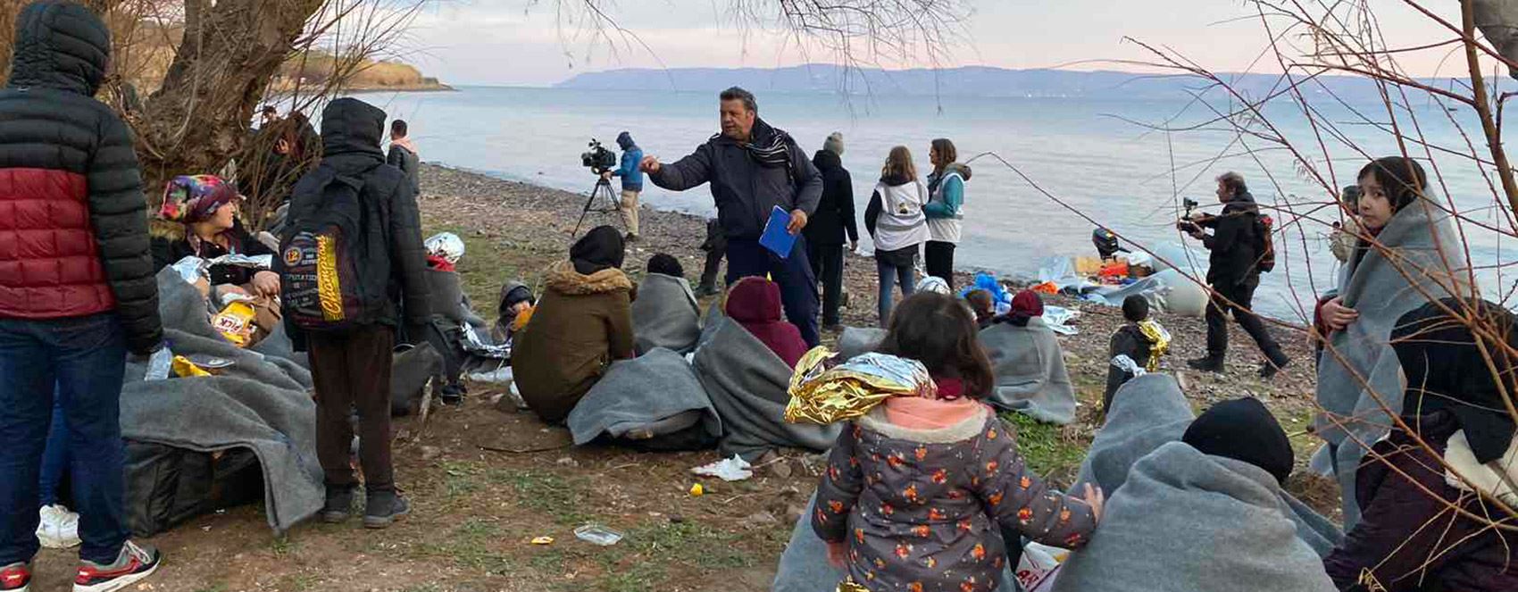 In Pictures: Migrants arrive on the Greek island of Lesbos