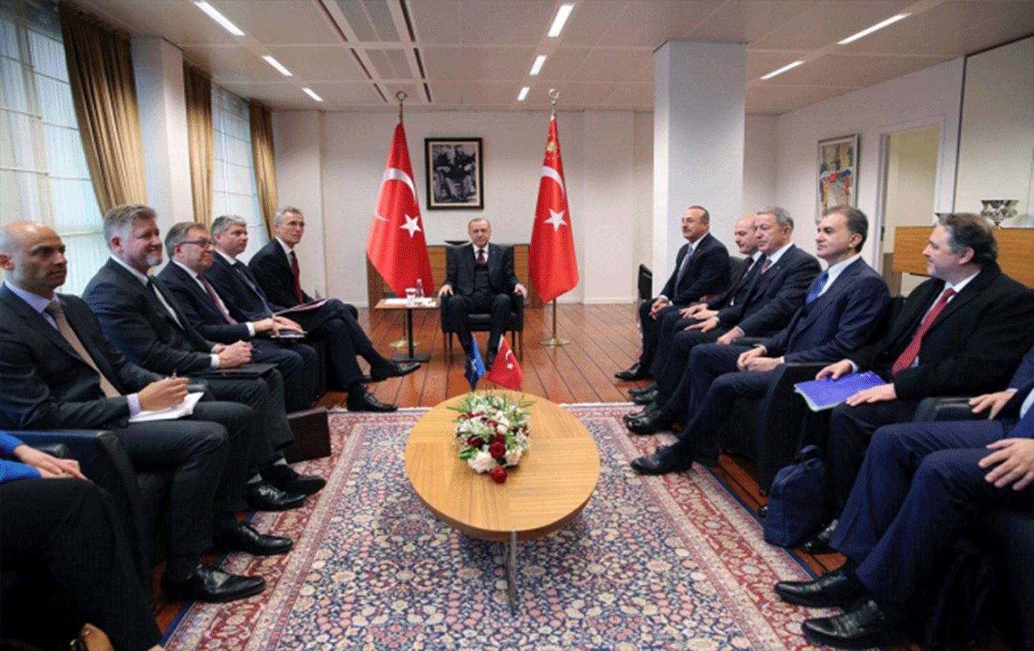 Erdoğan ile NATO Genel Sekreteri Stoltonberg bir araya geldi