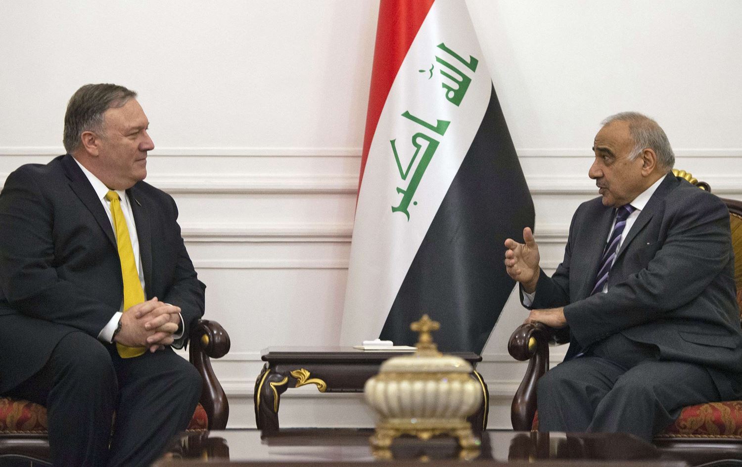 پۆمپەیۆ بۆ عادل عەبدولمەهدی: هێرشبکرێتە سەرمان وەڵاممان دەبێت