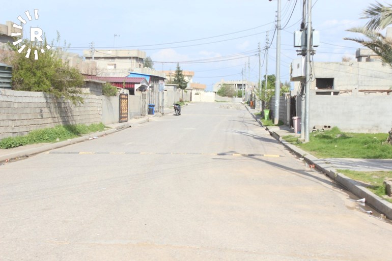 Photo of the empty streets of Sebiran on March 24, 2020 submitted to Rudaw by Soran Hassan