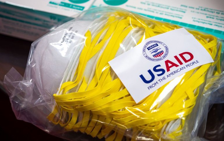 Personal protective equipment donated to Lao by USAID in February 2020. File photo: Athit Chanthalath / USAID
