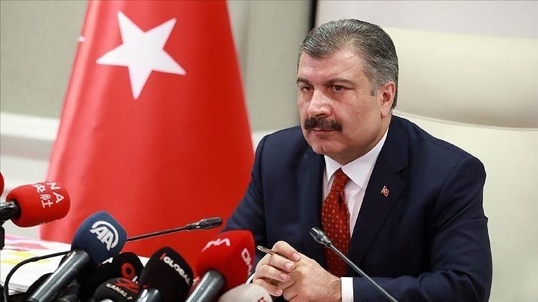 Turkish health minister, Fahrettin Koca. Photo: Anadolu Agency