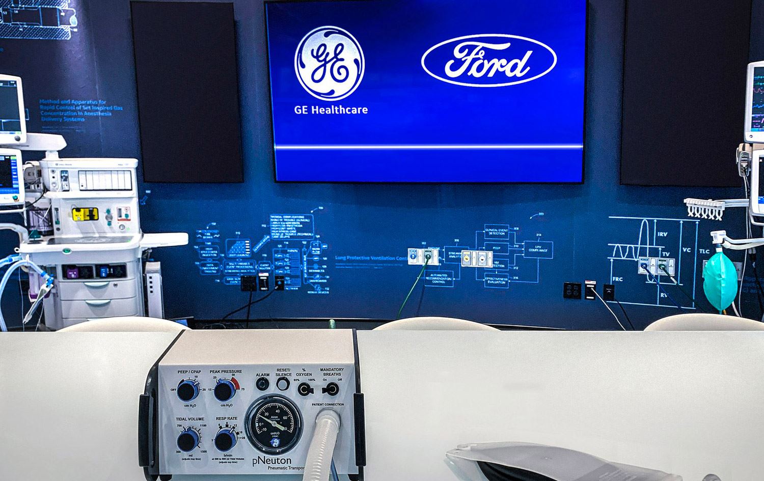 فۆرد 50 هەزار ئامێری هەناسەدانی دەستکرد دروستدەکات