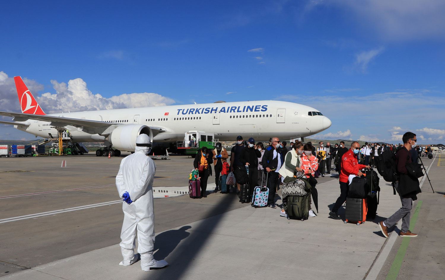 ABD'deki 346 Türkiye vatandaşı Antep'e getirildi