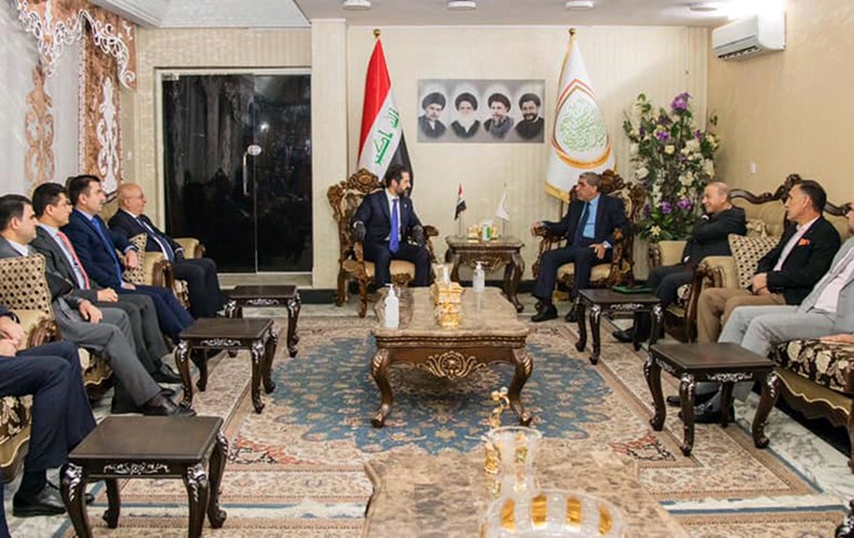 کۆبوونەوەی شاندی حکومەتی هەرێمی کوردستان لەگەڵ دەستەی سیاسیی رەوتی سەدر