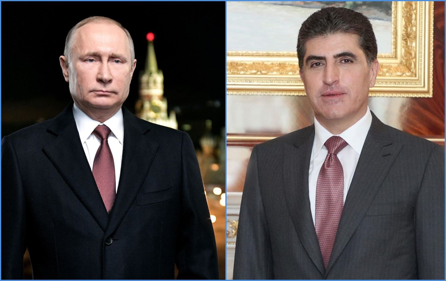 Nêçîrvan Barzanî pîrozbahî li Vladimir Putîn kir