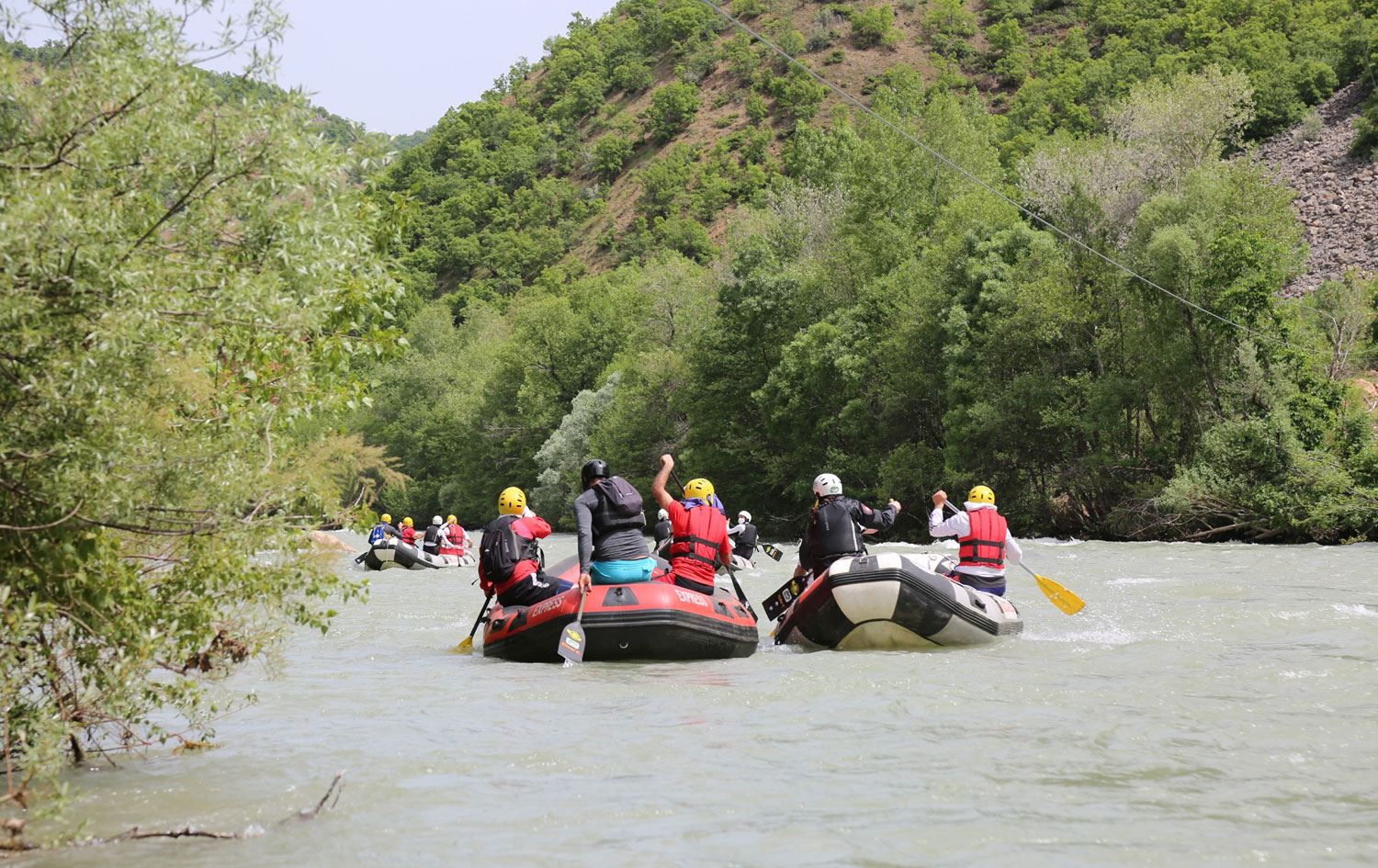 Dersim’de rafting sezonu açıldı