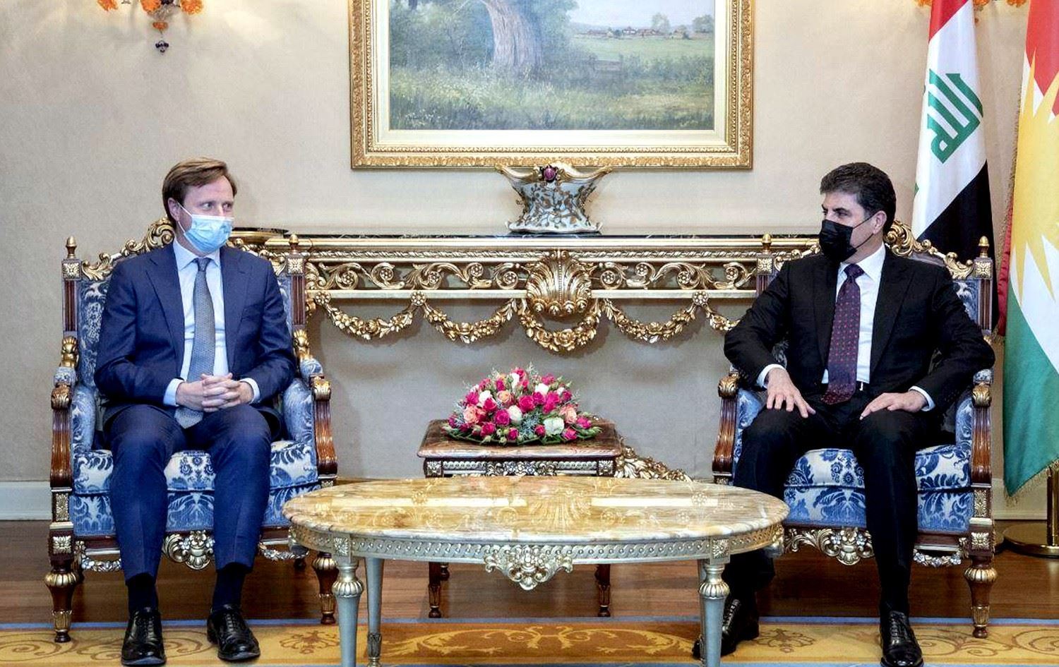 Serok Nêçîrvan Barzanî û Balyozê Brîtanyayê civiyan