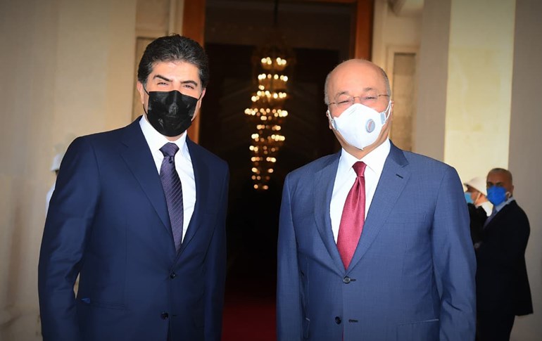 بەرهەم ساڵح و نێچیرڤان بارزانی لە بەغدا کۆبوونەوە