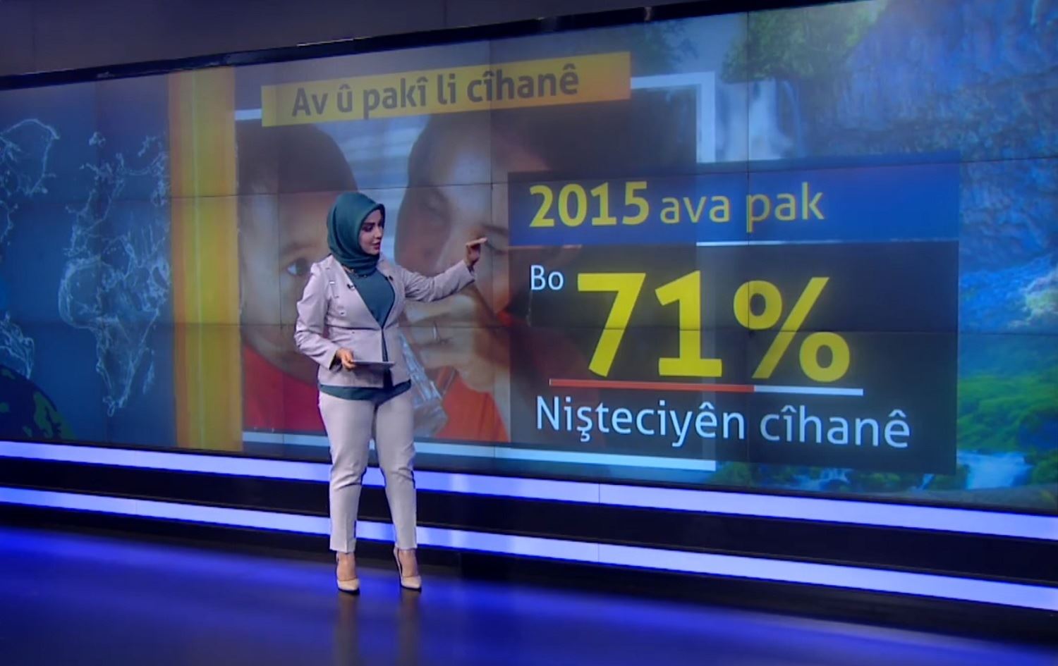 Li cîhanê ava paqij bi destê çend kesan dikeve?