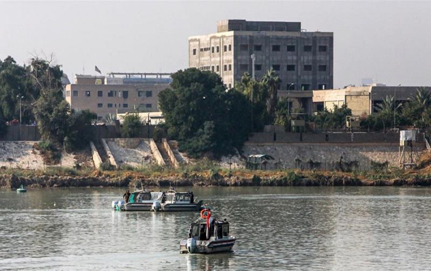 Three rockets land inside Baghdad's Green Zone as Iranian FM visits capital