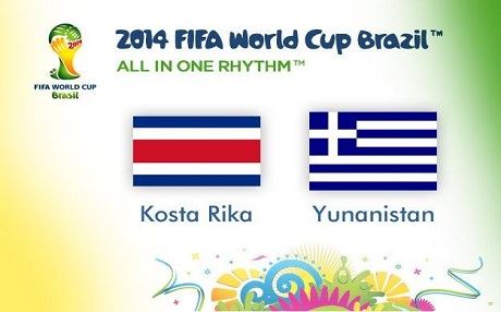 Dora duyem a kûpa cîhanê ya Brêzîliya 2014: Kosta Rîka-Yûnanistan