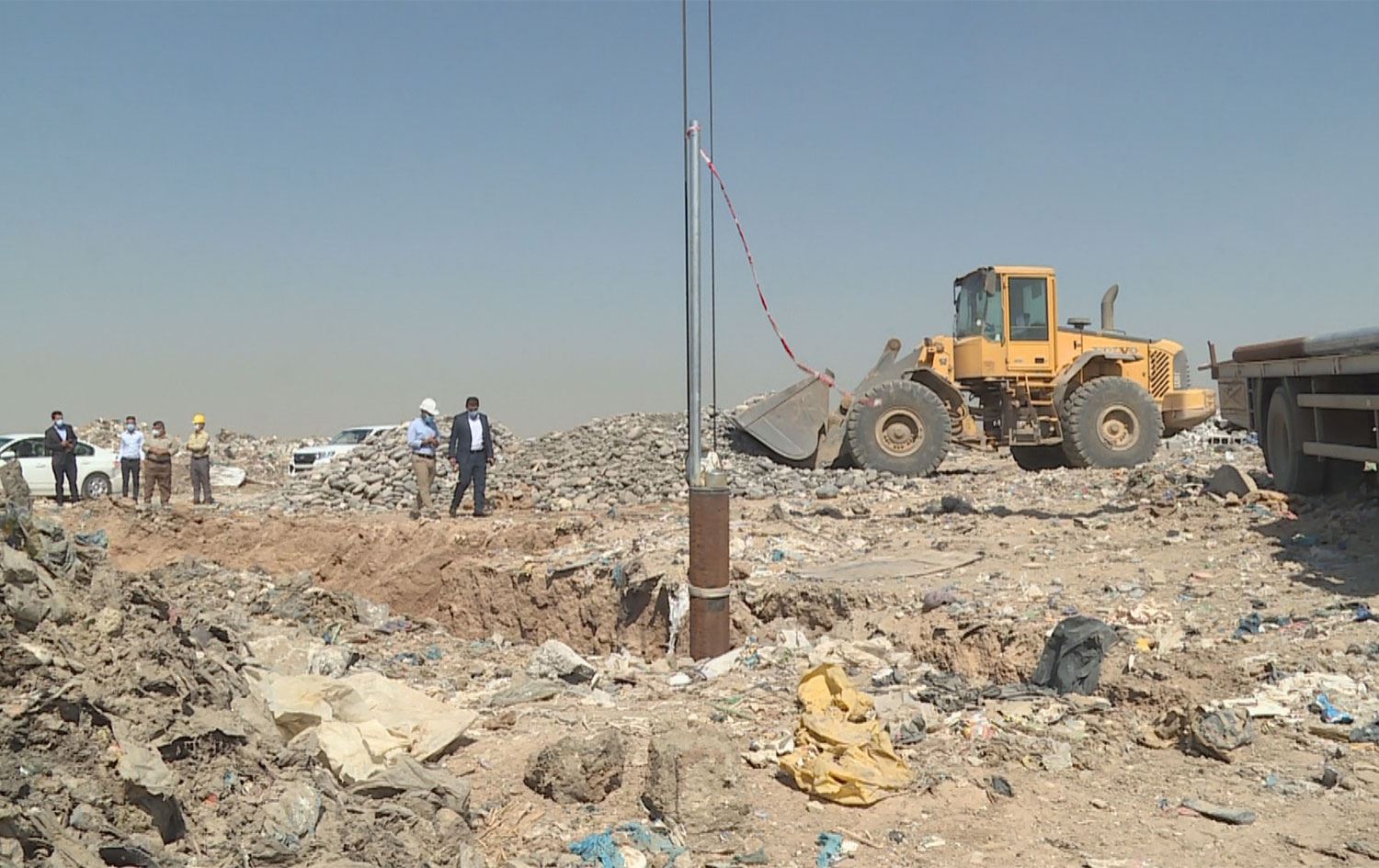 شارەوانیی هەولێر 40 بیر لەنێو زبڵخانەی کانی قرژاڵە لێدەدات