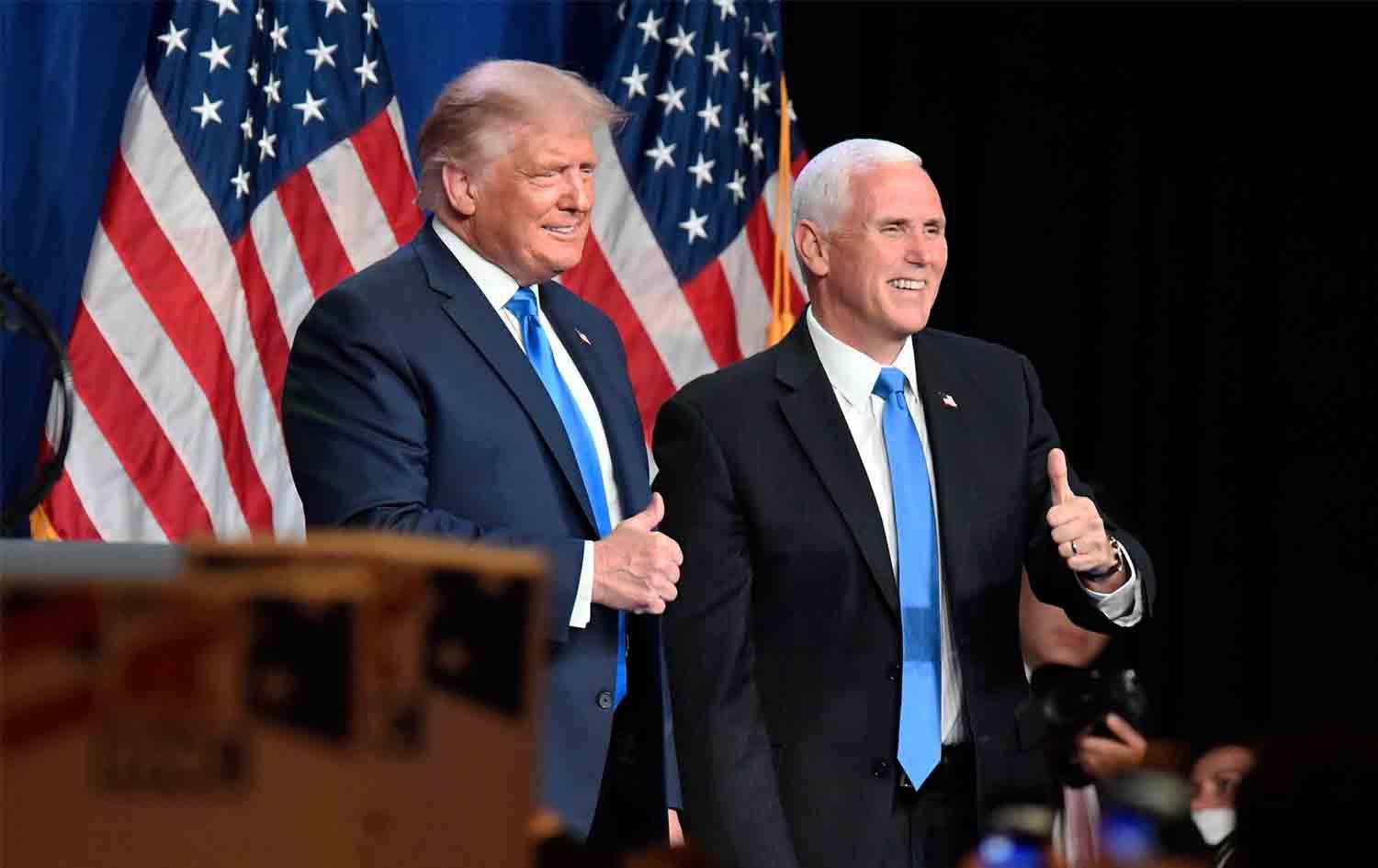 ترەمپ و پێنس بۆ سەرۆکایەتیی هەڵمەتی هەڵبژاردن پەسندکران