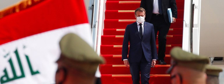 ماکرۆن لەگەڵ سێ سەرۆکایەتییەکەی عێراق و نێچیرڤان بارزانی کۆدەبێتەوە