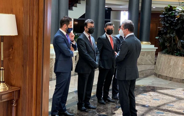 مەسرور بارزانی، سەرۆکوەزیرانی هەرێمی کوردستان و قوباد تاڵەبانی، جێگری سەرۆکوەزیران. وێنە: سەنگەر عەبدولڕەحمان - رووداو